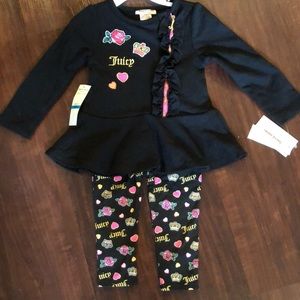 Girls 2 pc Juicy Couture outfit